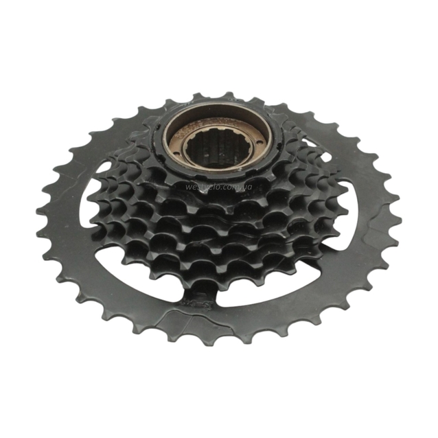 Зірка задня різьбова 7-рик Megarange, LIAN SHENG чорна (14-34T) фото westvelo.com