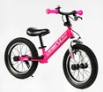Велобіг 14 Corso надувні колеса, сталева рама «LAMBO» LB-14962 рожевий