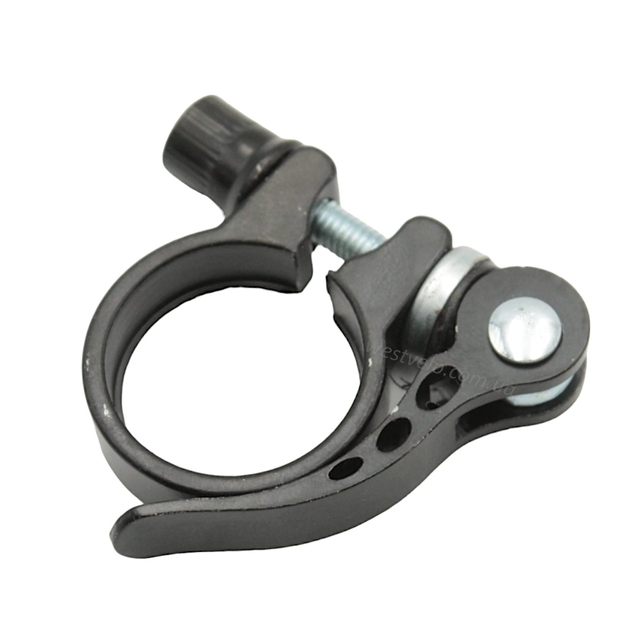 Хомут з ексцентриком труби сідла Ø31.8 мм алюміній чорний фото westvelo.com