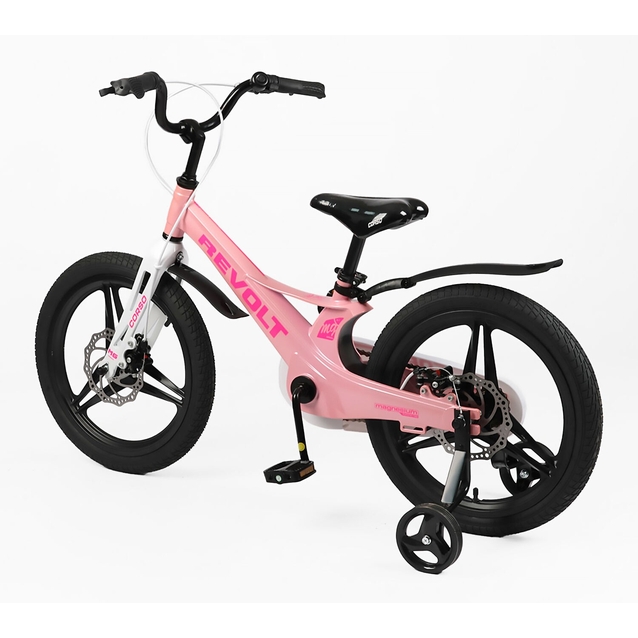 Дитячий велосипед 18 MG Corso «REVOLT» RV-18339, магнієва рама, світло рожевий фото westvelo.com