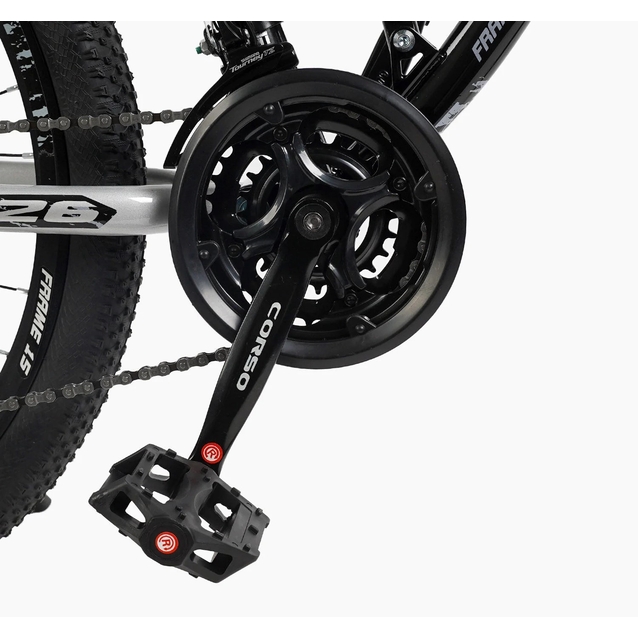 Велосипед 26 ST Corso «REND» RD-16800 сталь 15", (к-т SHIMANO) чорно-сірий фото westvelo.com