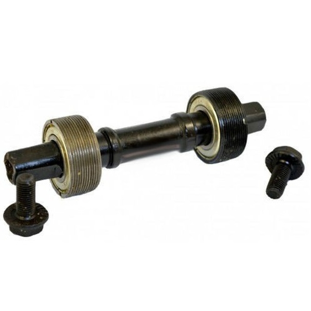 Вал на квадрат + пром підш 902 різьбові ( Вал L-129мм підш 6202) фото westvelo.com