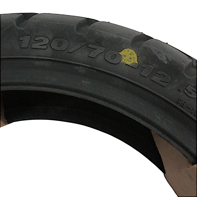 Покришка "12" 120/70-12 Б/К DELI TIRE Індонезія (SB-117) напів-шип TL фото westvelo.com