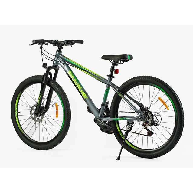 Велосипед 26 ST Corso «SKYWALKER» SW-26799 сталь 15", (к-т SunRun) сіро-жовтий фото westvelo.com