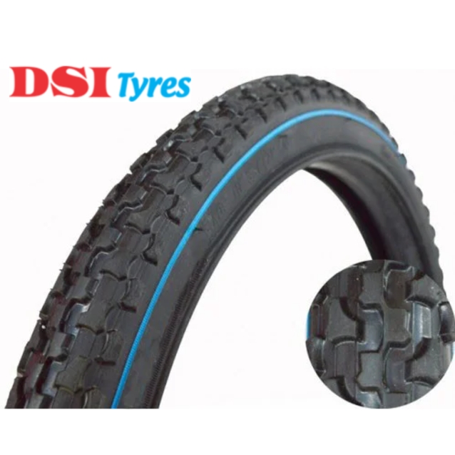 Покришка 16-2.125 DSI Шрі-Ланка (15) шипована косичка, синя смуга фото westvelo.com