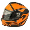 Мото шолом, закритий (S 55-56) F2 М65 Neon orange, чорно-помаранчевий, матовий фото westvelo.com