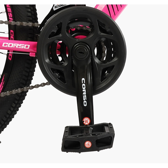 Велосипед 24 ST Corso «GENESIS» G-24288 сталь 11", (к-т SunRun) рожевий фото westvelo.com