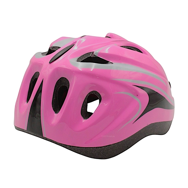 Вело шолом "TK Sport" 986 Рожево білий фото westvelo.com