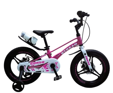 Дитячий велосипед 16 MG Corso «STREAM» SM-16112, магнієва рама, рожевий