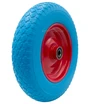 Колесо тачки синє "8" 3.50-8 під вісь Ø20, пінополіуретанове (Тип 1) фото westvelo.com