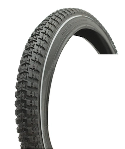 Покришка 16-2.125 біла смуга Китай, напів-шип