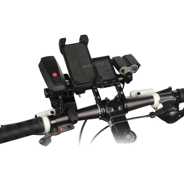 Розширювач керма подвійний, чорний L-200мм. фото westvelo.com