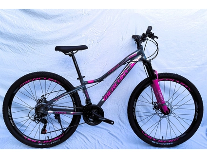 Велосипед 26 AL Corso «MERCURY» MR-26319 алюміній 13", (к-т SHIMANO) графітово-рожевий