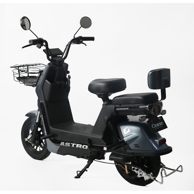 Електроскутер Corso «ASTRO» TR-003964, двигун 500W, акумулятор 60V/20Ah сірий, колеса 10" фото westvelo.com