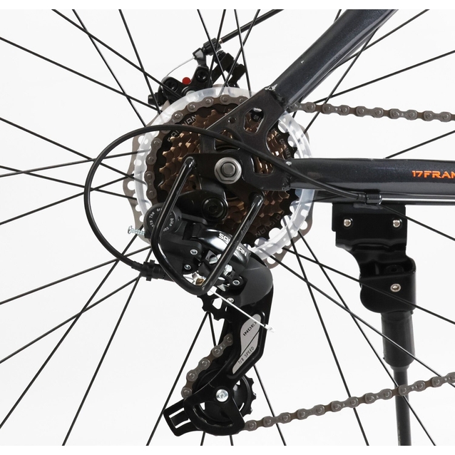 Велосипед 29 ST Corso «NEW-NITRO» NT-25022 сталь 17", (к-т SUNRUN) чорно-помаранчевий фото westvelo.com