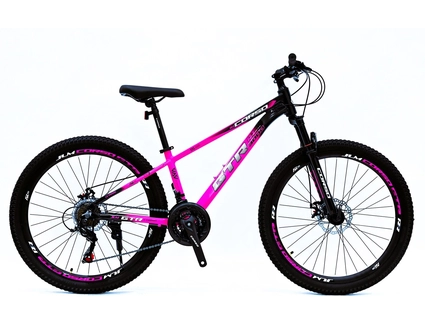 Велосипед 26 AL Corso «GTR-3000» GT-81436 алюміній 13", (к-т SHIMANO) чорно-рожевий