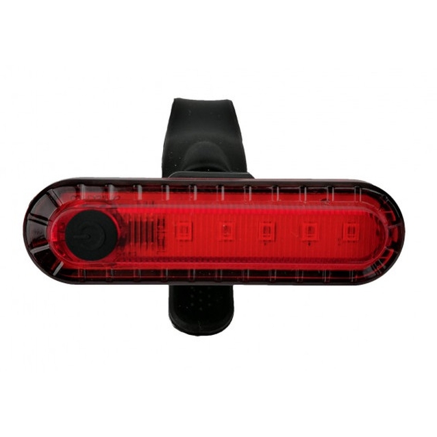Мигалка на usb зарядку зад №056 VOLCANO червона з акумулятором (362) фото westvelo.com