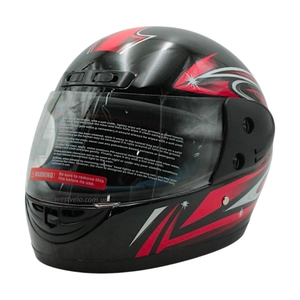 Мото шолом, закритий (L) AWN Helmet "109" чорний глянцевий