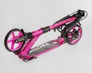 Самокат дитячий 2-х колісний, PU Best Scooter «FACTOR» BS-45011 рожевий, Ø200mm, AL, 2 амортизатора, фляготримач фото westvelo.com