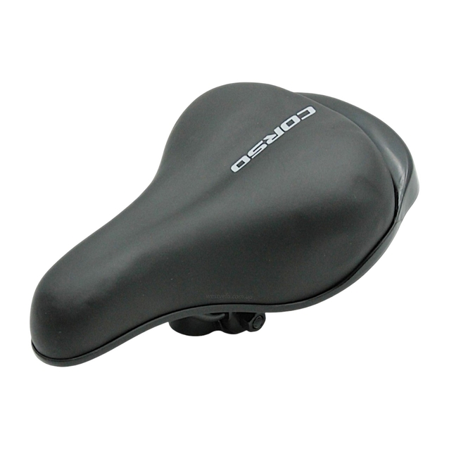 Сідло дитяче CORSO CLM-1618201 чорне з ручкою фото westvelo.com