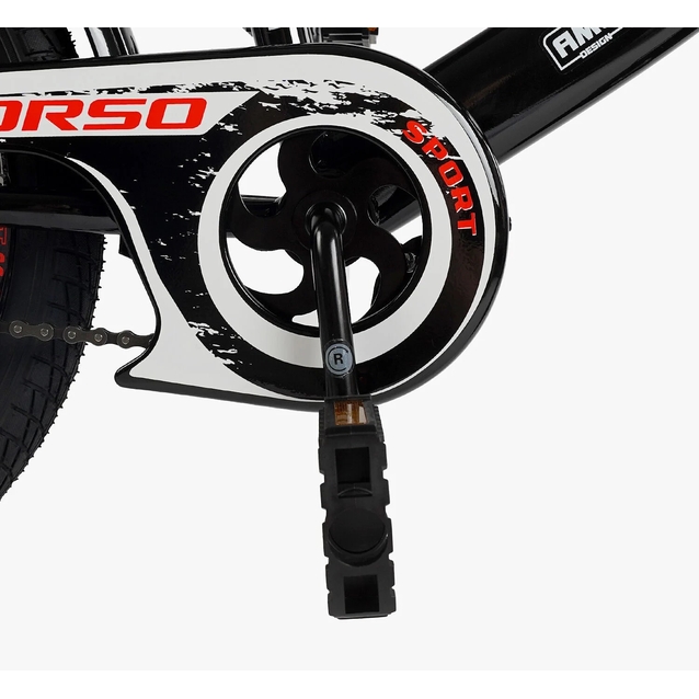 Дитячий велосипед 18 ST Corso «MAXIS» CL-18639 чорно-червоний фото westvelo.com