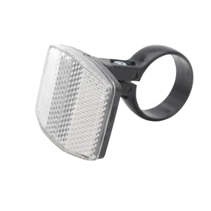 Катафот білий пластмасовий малий (кріплення: пластик. хомут Ø31.8mm)