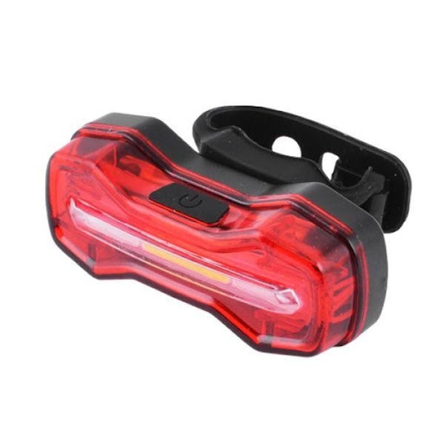 Мигалка зад №526 DMFL-526 червоно-біло-синя, з акумулятором, на usb зарядку фото westvelo.com