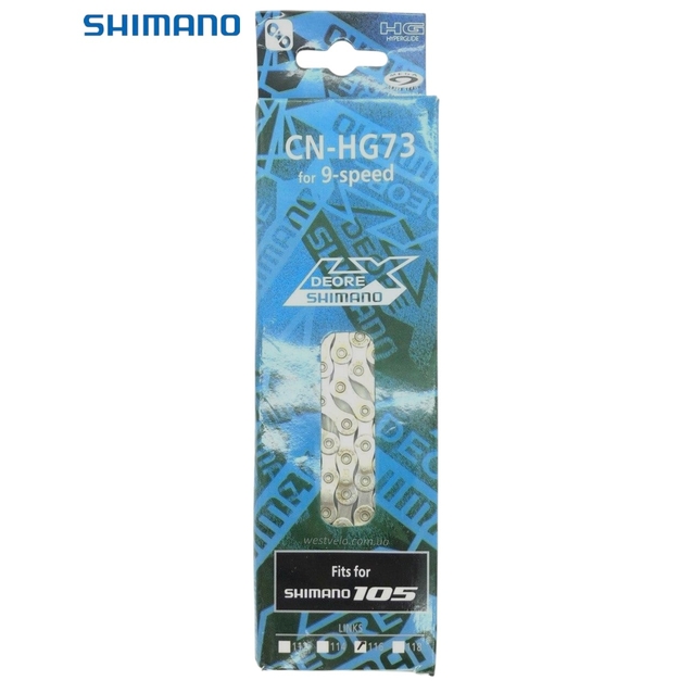 Ланцюг спорт 9 передач SHIMANO HG-73 116 ланок (replica) фото westvelo.com