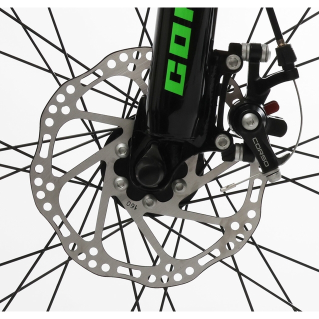 Велосипед 24 AL Corso «PROJECT» R-24119 алюміній 11", (к-т Saiguan) салатовий фото westvelo.com