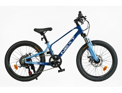Велосипед 20 MG Corso «NEXT» NX-20110 магній 11.5", (к-т SHIMANO) блакитно-синій