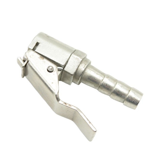 Наконечник-прищепка шланга насоса латунь з клапаном фото westvelo.com