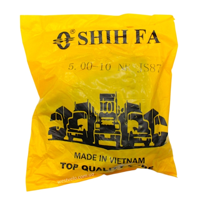 Камера "10" 5.00-10 SHIHFA В'єтнам, кривий ніпель фото westvelo.com
