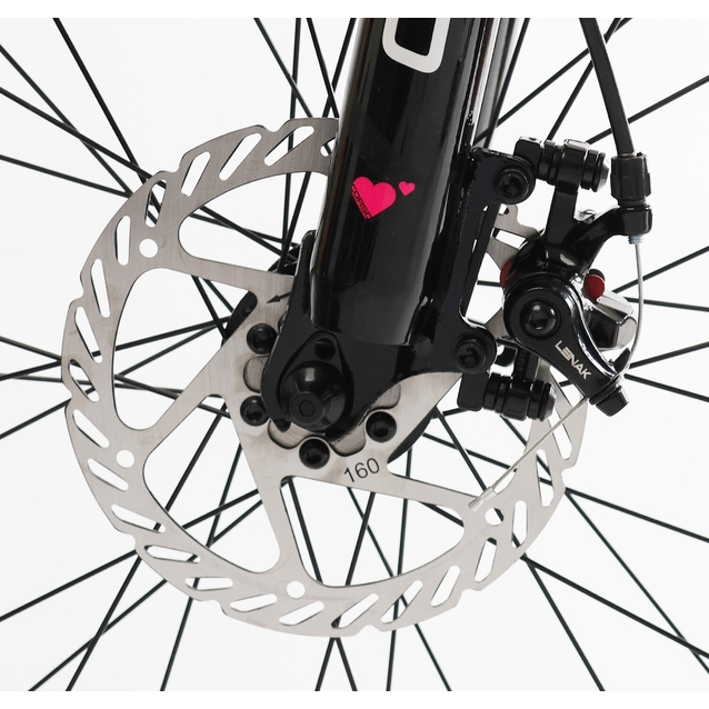 Велосипед 27.5 ST Corso «AMBER» MB-62589 сталь 15", (к-т SHIMANO) чорно-рожевий фото westvelo.com
