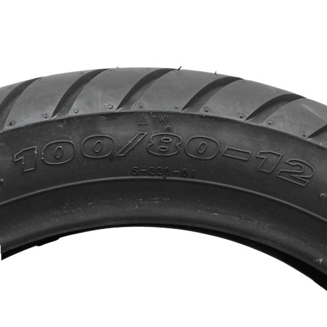 Покришка "12" 100/80-12 Б/К DELI TIRE Індонезія (S-220) TL фото westvelo.com