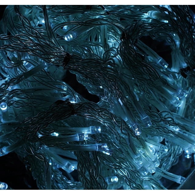 Гірлянда-штора 3х0,75 м, 180 лампочок, від USB, біле світло, 8 режимів (C 61481) фото westvelo.com