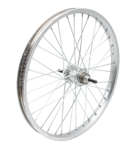 Колесо 20 зад, обід нікель, спиця 3мм, вт. Falcon + к-т