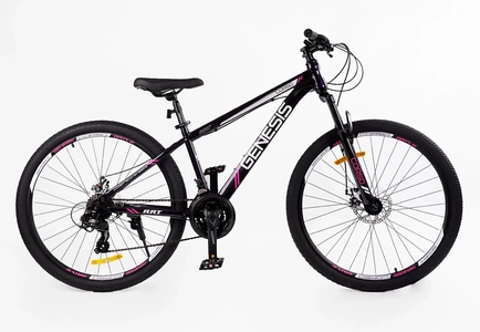 Велосипед 27.5 ST Corso «GENESIS» GS-27312 сталь 15", (к-т Saiguan) фіолетово-рожевий