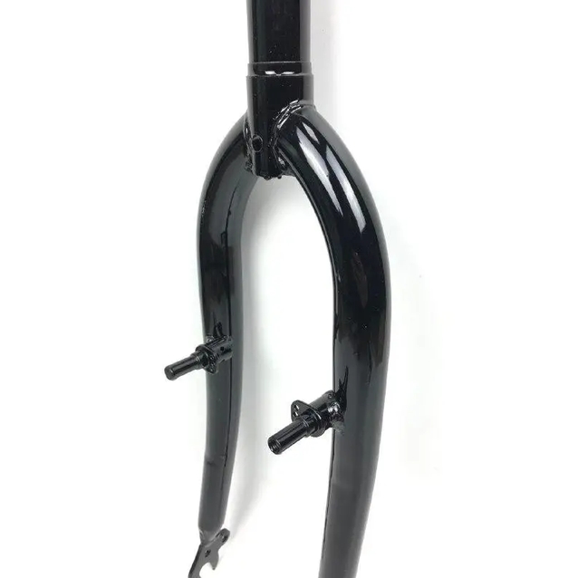 Вилка 20 сталева Ø25.4mm V-brake L-200mm р.з L-100mm чорна фото westvelo.com