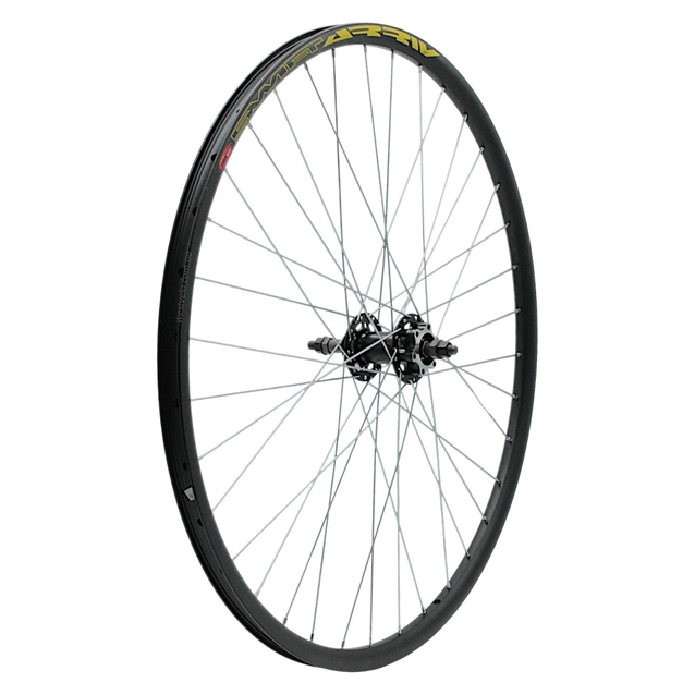 Колесо 28-29 зад, обід 2-ний чорний дисковий, втулка ST. SHUNFENG, диск 6 болтів, чорна спиця фото westvelo.com
