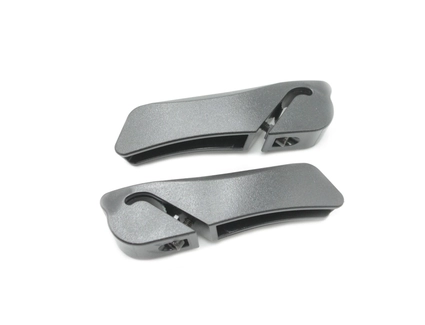 Роги руля алюміній короткі чорні L-110мм.