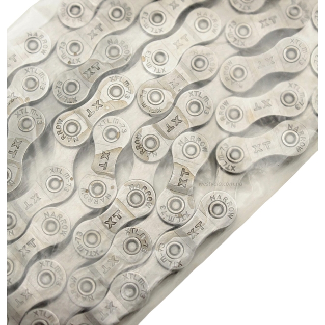 Ланцюг спорт 9 передач XTLM ХT 73, чорний 116 ланок + замок фото westvelo.com