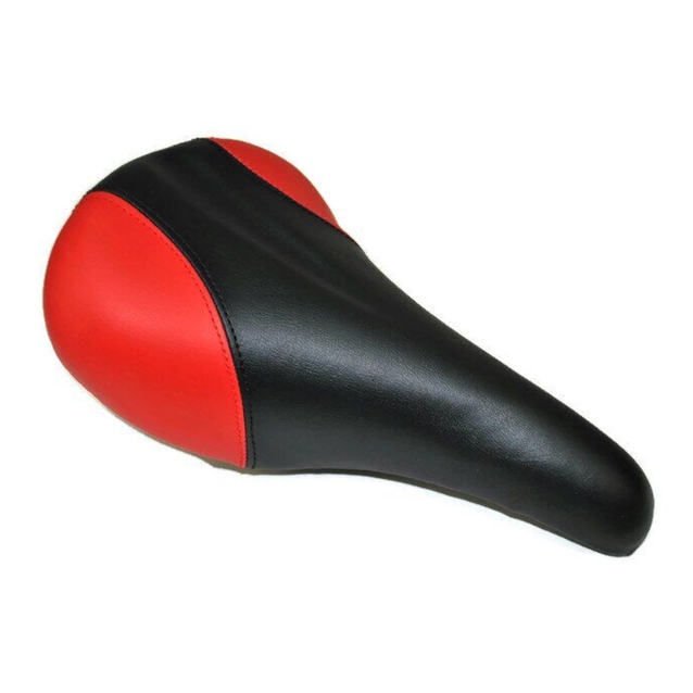 Сідло дитяче чорне з червоними вставками з катафотом фото westvelo.com