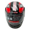 Мото шолом, закритий (S 55-56) F2 чорно-червоний глянець, (825-3) фото westvelo.com