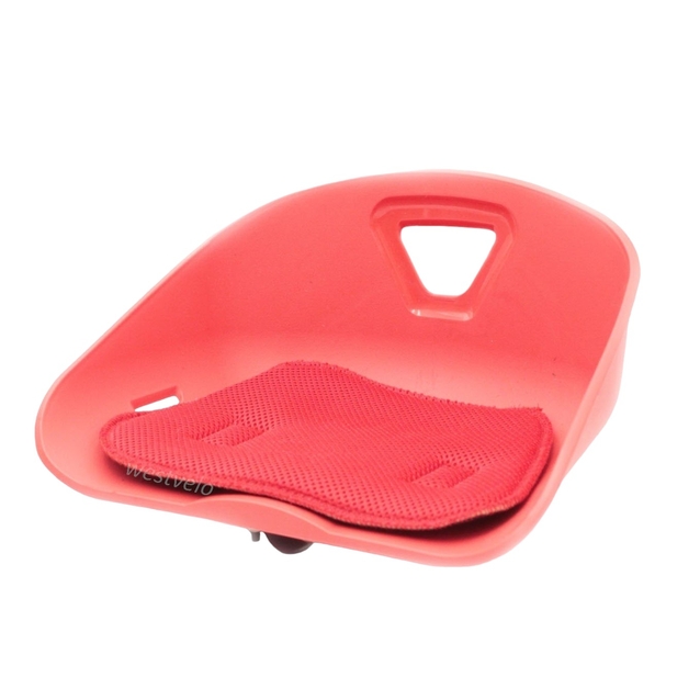 Крісло дитяче, пластик, на пряму раму, плоске, червоне фото westvelo.com