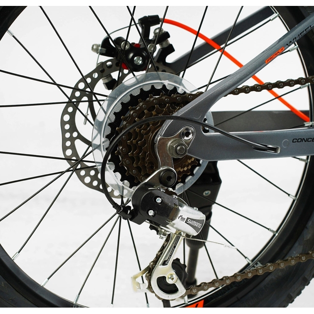 Велосипед 20 MG Corso «F35» MG-20415 магній 11", (к-т SHIMANO) сіро-помаранчевий фото westvelo.com