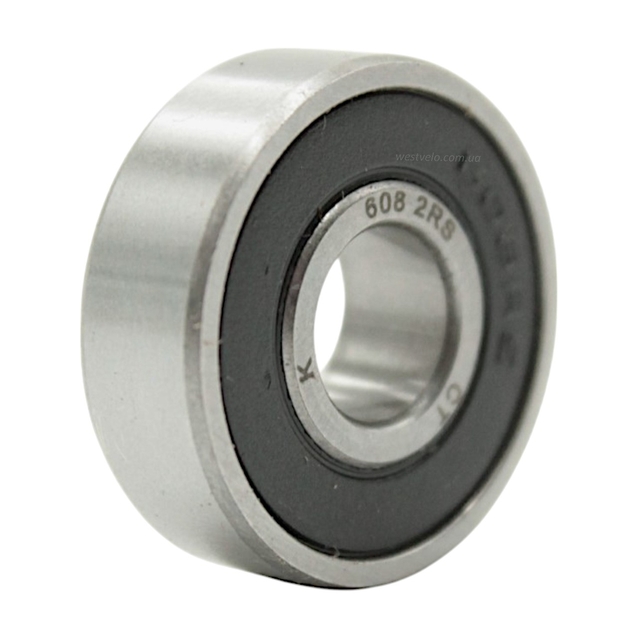 Підшипник колеса самоката пром Bearing (608 2RS) пласм. пильник (22х7,6х7,0)