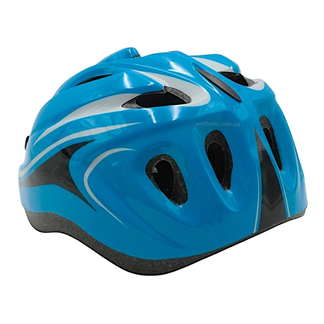 Вело шолом "TK Sport" 986 біло-синій фото westvelo.com
