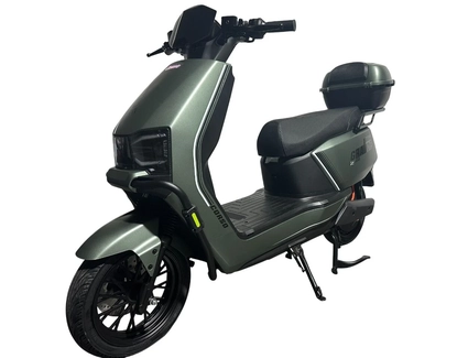 Електроскутер Corso «GRANDE» GR-746079, двигун 2000W, акумулятор  72V 35Ah графеновий, зелений, колеса 12" + 1 ящик. акум