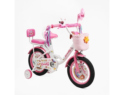 Дитячий велосипед 14 ST Corso «EMILY» ML-13065 біло-рожевий