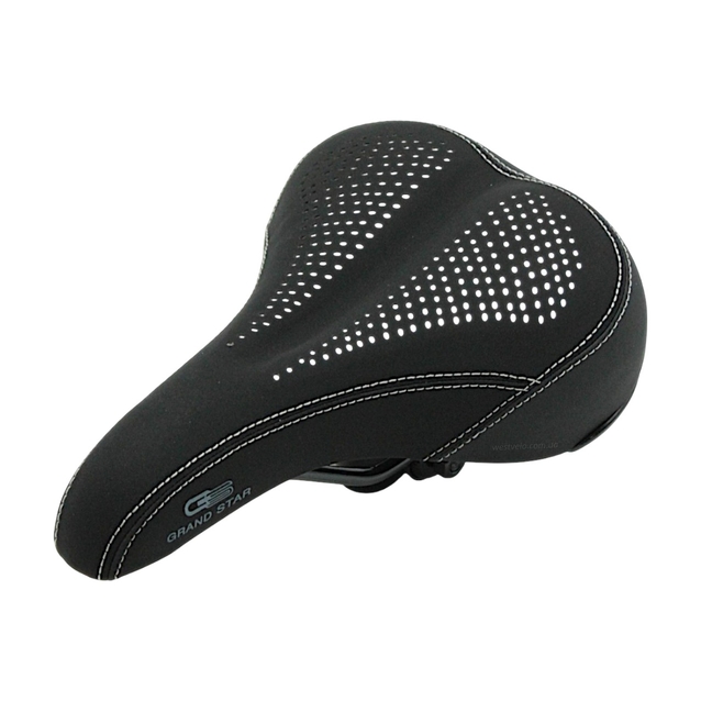 Сідло мтв №5091 GRAND STAR, чорне з блиском фото westvelo.com